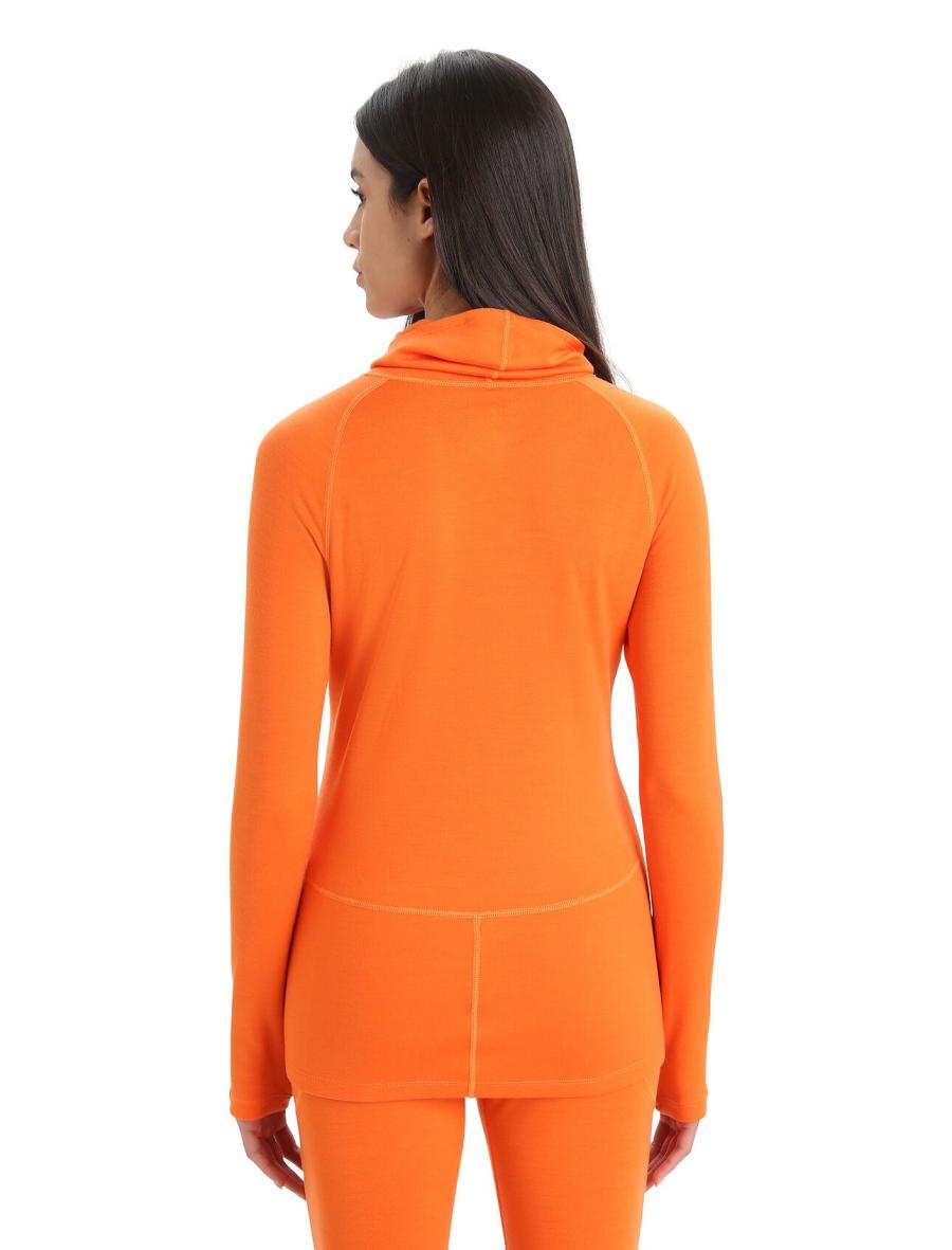 Women's Icebreaker MerinoFine™ Long Sleeve Roll Neck Base Layers Flash | CA 1053EBCX